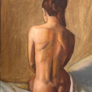 Original Artist R. Chambers Oil on Canvas Painting Wall Art Decor